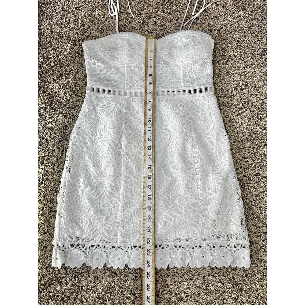 Forever 21 Floral Lace Corset Dress Size Medium White‎ Fairy Cottagecore - Picture 2 of 5